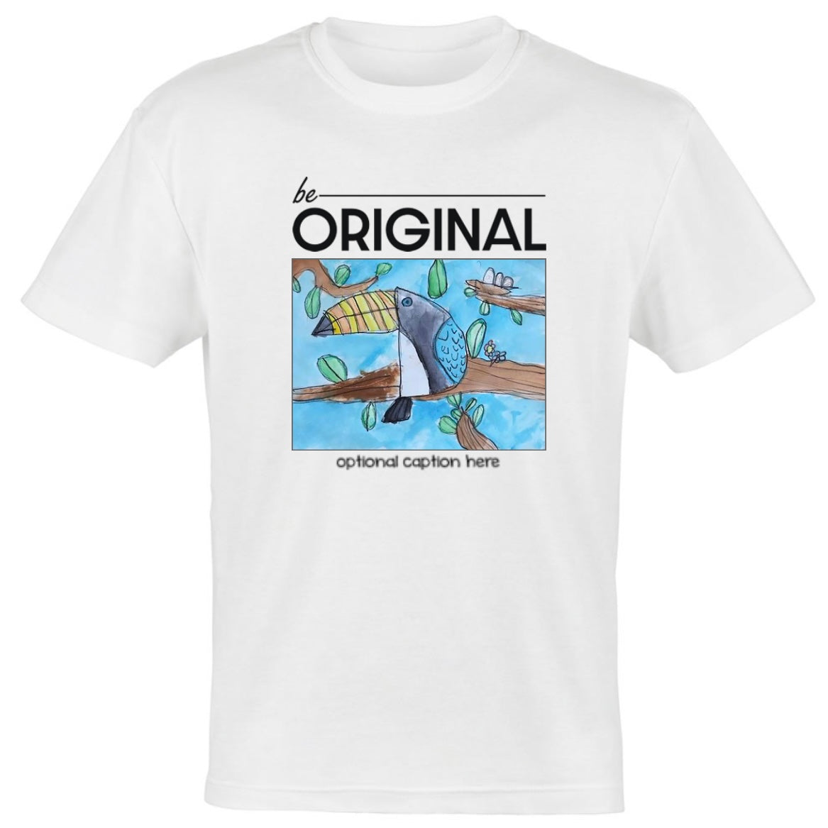 "BIRD" White T-Shirt from the "Be Original" series