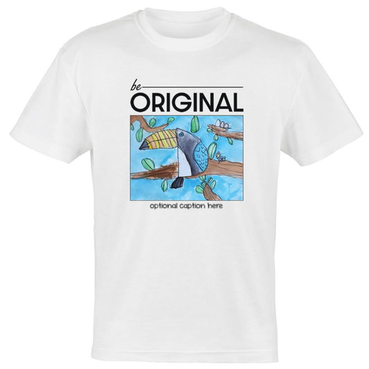 "BIRD" White T-Shirt from the "Be Original" series